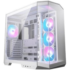 Корпус MSI Корпус MAG Pano 100R PZ WHITE , Mid Tower, ATX, 2xUSB 3.2 Gen 1, 1xUSB 3.2 Gen2 Type-C, 3x120mm ARGB Reverse Blade Fan, 1x120mm ARGB Fan, ARGB+PWM Control Board,Tempered Glass Window, Brown Box