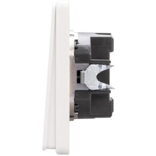 KRANZ Выключатель ROUND 1 кл перекрестный (переключатель) с подсветкой 10А с/у перламутр