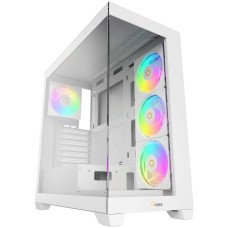 Корпус OCYPUS Корпус для ПК Case Gamma C72 WH ARGB ATX / win / white / 4 ARGB fans / no PSU / Tempered Glass