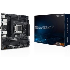 Материнская плата ASUS Материнская плата PRO WS B850M-ACE SE AM5 mATX 4xDDR5 2xPCIEx16 2xM.2 2хUSB-C DP HDMI VGA 10GLAN 2.5GLAN