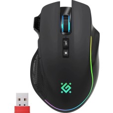 DEFENDER Мышь беспроводная Immortal, игровая, Bluetooth/Радио, оптическая, USB, USB-C, 10000dpi, черный и темно-синий [52421]