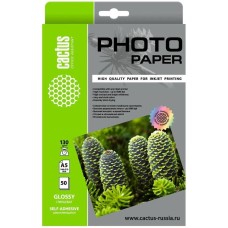 CACTUS Фотобумага CS-GSA513050 A5/130г/м2/50л. глянцевое самоклей. для струйной печати