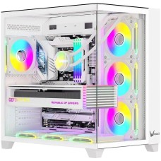 Корпус для ПК FORMULA Корпус Crystal Z9 белый без БП ATX 7x120mm 2xUSB3.0 audio bott PSU