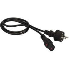 LANMASTER Шнур питания LAN-PP13L/SH-0.5-BK C13-Schuko проводник.:3x0.75мм2 0.5м 220В 10А черный