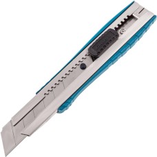 GROSS Нож, 195 мм, металлический корпус, выдвижное сегментное лезвие 25 мм (SK-5) металлическая направляющая, клипса для ремня 78896