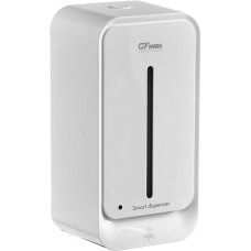 GFmark - Дозатор СЕНСОРНЫЙ, для жидкого мыла, прямоугольный корпус, пластик АБС, с полоской, 1000 мл, цвет БЕЛЫЙ. 729
