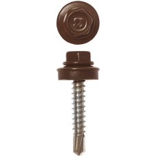 ЗУБР СКД 8017, 29 х 4.8 мм, шок.-коричн., 2500 шт (12,6 кг.), кровельный саморез, Профессионал (4-300310-48-029-8017)