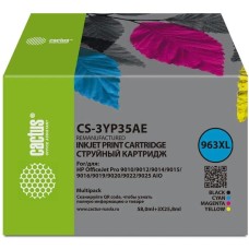 Картридж струйный CACTUS Картридж струйный CS-3YP35AE 963XL многоцветный набор (134.5мл) для HP OJ 9010 Pro AiO/9012/9014/9015/9016 с чипом