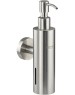 BRIMIX - Дозатор для жидкого мыла настенный, антивандальный, 250 мл, цилиндрический корпус, из нержавеющей стали SUS 304, цвет САТИН. 22088