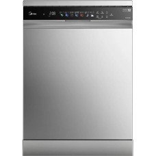 MIDEA Посудомоечная машина MFD60S460SI, полноразмерная, напольная, 59.8см, загрузка 14 комплектов, серебристая