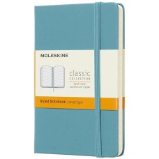 MOLESKINE Блокнот CLASSIC MM710B35 Pocket 90x140мм 192стр. линейка твердая обложка голубой