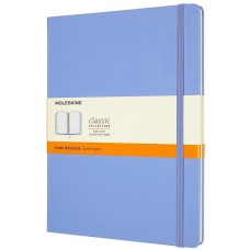 MOLESKINE Блокнот CLASSIC QP090B42 XLarge 190х250мм 192стр. линейка твердая обложка голубая гортензия