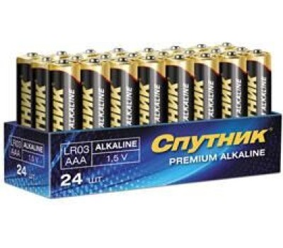 Элементы питания СПУТНИК LR03/4S PREMIUM ALKALINE