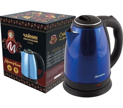 Чайник МАТРЁНА MA-002 нержавейка синий