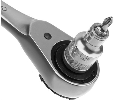 Наборы инструмента GROSS Набор торцевых головок, трещотка 120 зубьев, 41 предмет, 1/2