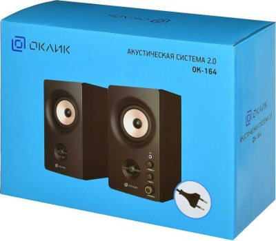 Акустика 2.0 ОКЛИК OK-164 черный