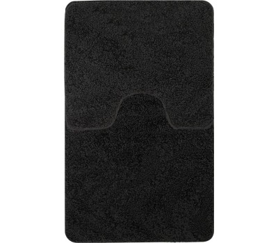 Коврик д/ванной комнаты САНАКС 00162 Коврик в ванную SHAGGY двойной ЧЁРНЫЙ 60х100 + 50х60 см 100% полиэстер