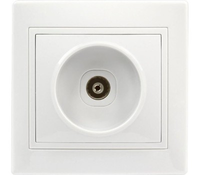 Розетка SMARTBUY (SBE-01w-S1-TV) Венера, 1-местная, белый