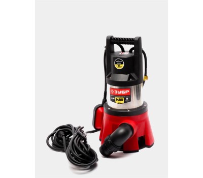 Дренажный насос ЗУБР НПГ-М3-1400-С Дренажный насос для грязной воды корпус нерж. сталь, 1400 Вт