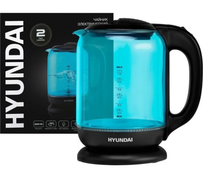 Чайник электрический HYUNDAI HYK-G2806 (1.8л. стекло)