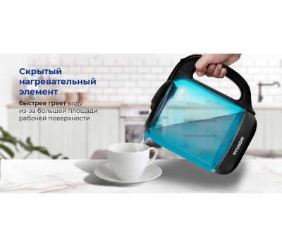 Чайник электрический HYUNDAI HYK-G2806 (1.8л. стекло)