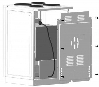 Плита электрическая ЛЫСЬВА ЭП 401 СТ коричневая