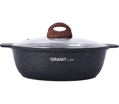 Жаровня КУКМОР жгг31а а/пр литая 3,0л стекл/кр Granit ultra blue