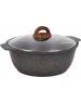 Жаровня КУКМОР жгг31а а/пр литая 3,0л стекл/кр Granit ultra blue