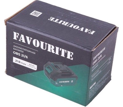 Аккумуляторная батарея FAVOURITE OBS 21/6 Li-ion, 21В, 6Ач