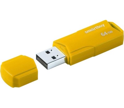 USB-флеш SMARTBUY (SB64GBCLU-Y) UFD 2.0 064GB CLUE Yellow (