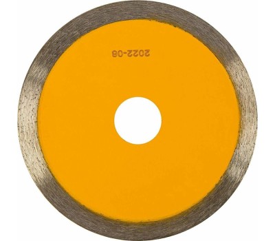 Алмазный диск DENZEL Диск алмазный отрезной 115 х 22,2 мм, сплошной, супертонкий, горячий пресс, мокрое резание 73043