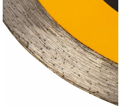 Алмазный диск DENZEL Диск алмазный отрезной 115 х 22,2 мм, сплошной, супертонкий, горячий пресс, мокрое резание 73043