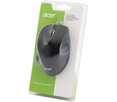 ACER Мышь проводная OMW120, оптическая, USB, 2000dpi, черный [zl.mceee.00h]
