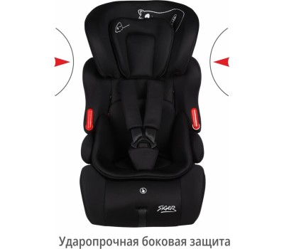 Автокресло детское SIGER KRES4032 Космо Lux гр.I/II/III, черный кот