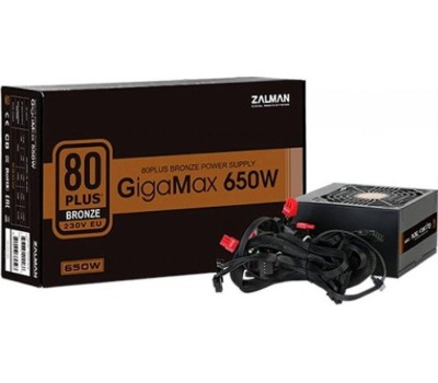 Блок питания ZALMAN Блок питания ZM650-GVII, 650Вт, 80 PLUS BRONZE, 120мм, черный, retail