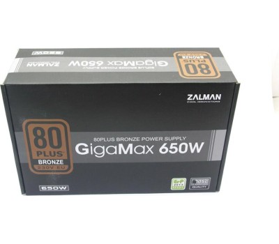 Блок питания ZALMAN Блок питания ZM650-GVII, 650Вт, 80 PLUS BRONZE, 120мм, черный, retail