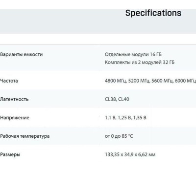 Оперативная память KINGSTON Оперативная память Fury Beast KF552C40BB-32 DDR5 - 1x 32ГБ 5200МГц, DIMM, Black, Ret