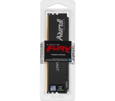 Оперативная память KINGSTON Оперативная память Fury Beast KF552C40BB-32 DDR5 - 1x 32ГБ 5200МГц, DIMM, Black, Ret