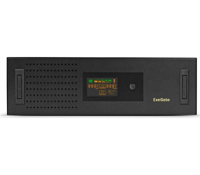 Exegate EX293852RUS ИБП ExeGate ServerRM UNL-3000.LCD.AVR.2SH.3C13.USB.3U <3000VA/1800W, Color LCD, AVR, 2*Schuko+3*C13, USB, 3U, установка в стойку, Black>