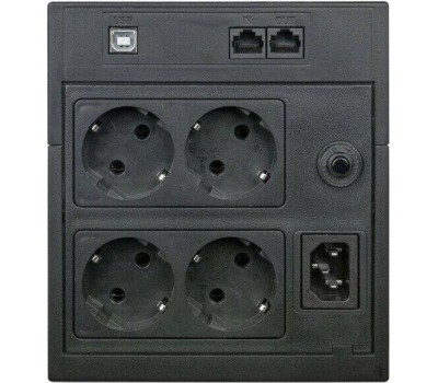 PowerCom Raptor RPT-800AP ИБП {800 ВА/ 480 Вт, AVR, USB, RJ11/RJ45, 3 xC13 с резервным питанием} (792811)