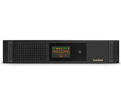 ИБП Exegate EX293850RUS ИБП ExeGate ServerRM UNL-1000.LCD.AVR.2SH.3C13.USB.2U <1000VA/650W, Color LCD, AVR, 2*Schuko+3*C13, USB, 2U, установка в стойку, Black>