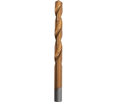 Сверло MATRIX Сверло по металлу, 12 мм, HSS, нитридтитановое покрытие, цилиндрический хвостовик 717980