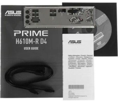 Материнская плата ASUS Материнская плата PRIME H610M-R-SI, Socket LGA 1700, Intel H610, mATX, Ret (White Box)