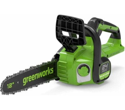 Цепная пила GREENWORKS Цепная пила GD24CS30K2, аккумуляторная, 24В, 2Ач, с одним аккумулятором [2007007ua]