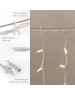 NEON-NIGHT Гирлянда светодиодная Бахрома (Айсикл) 3,2х0,9м 120 LED ТЕПЛЫЙ БЕЛЫЙ белый каучук 3,3мм IP67 эффект мерцания 230В нужен блок 315-001