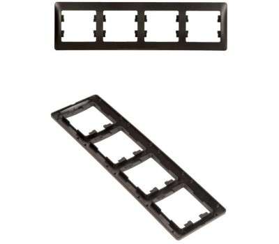 SCHNEIDER ELECTRIC Рамка GSL000704 (GSL000704) накладная 4шт горизонтальный монтаж пластик антрацит