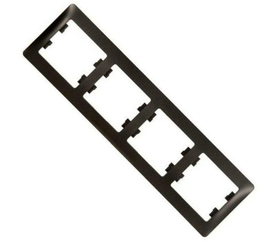 SCHNEIDER ELECTRIC Рамка GSL000704 (GSL000704) накладная 4шт горизонтальный монтаж пластик антрацит