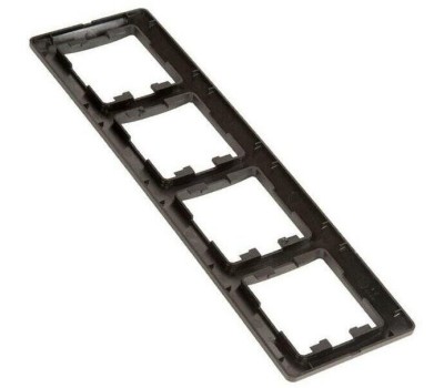 SCHNEIDER ELECTRIC Рамка GSL000704 (GSL000704) накладная 4шт горизонтальный монтаж пластик антрацит