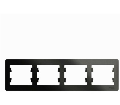 SCHNEIDER ELECTRIC Рамка GSL000704 (GSL000704) накладная 4шт горизонтальный монтаж пластик антрацит