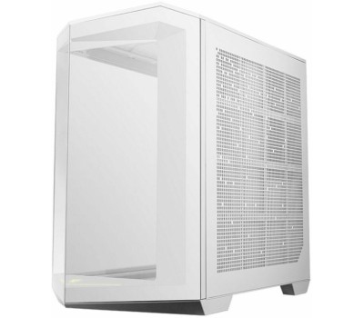 Корпус MSI Корпус MAG Pano 100R PZ WHITE , Mid Tower, ATX, 2xUSB 3.2 Gen 1, 1xUSB 3.2 Gen2 Type-C, 3x120mm ARGB Reverse Blade Fan, 1x120mm ARGB Fan, ARGB+PWM Control Board,Tempered Glass Window, Brown Box